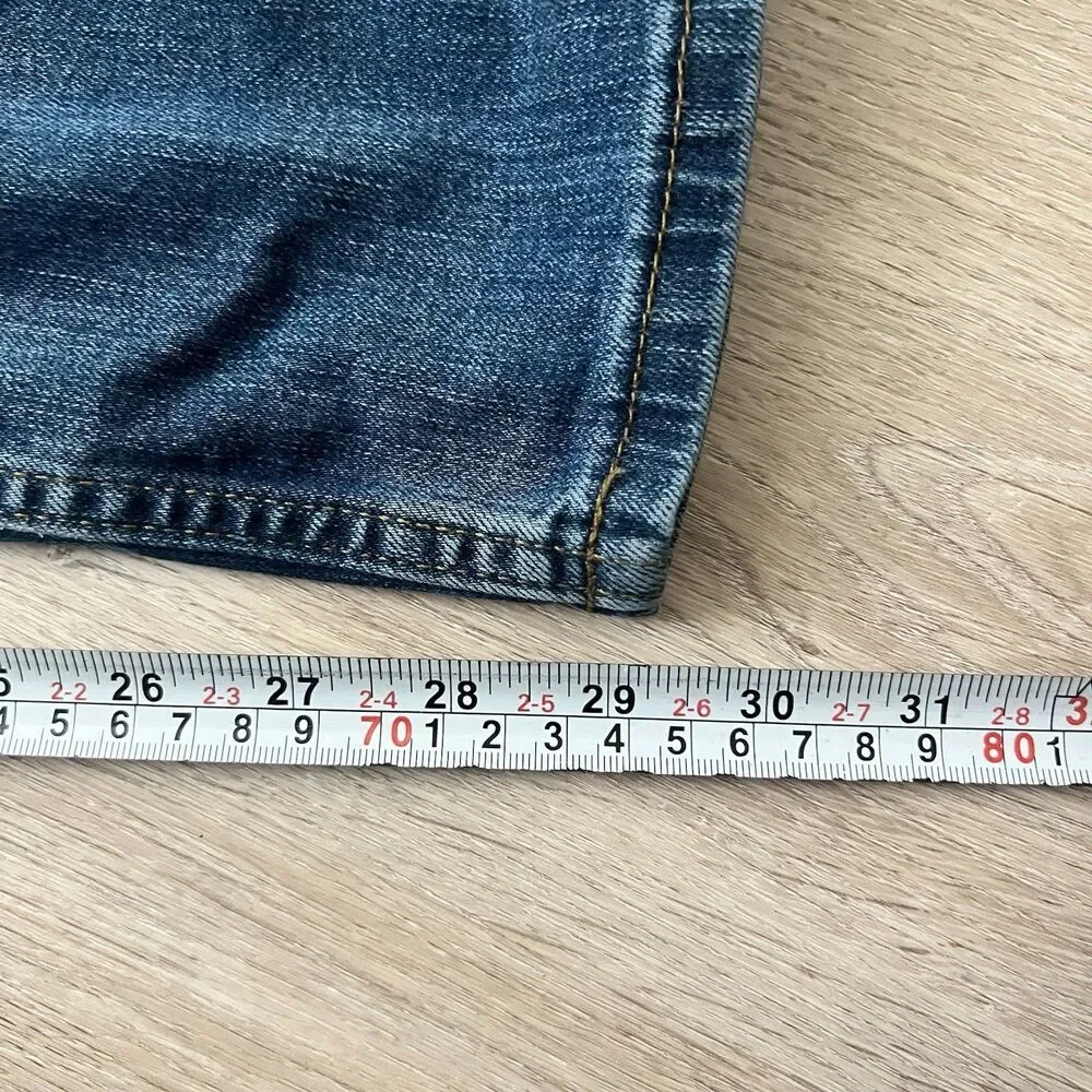 Carhartt Men's Blue Medium Wash Denim Jeans 36x30  Relaxed Fit Straight Mid Rise